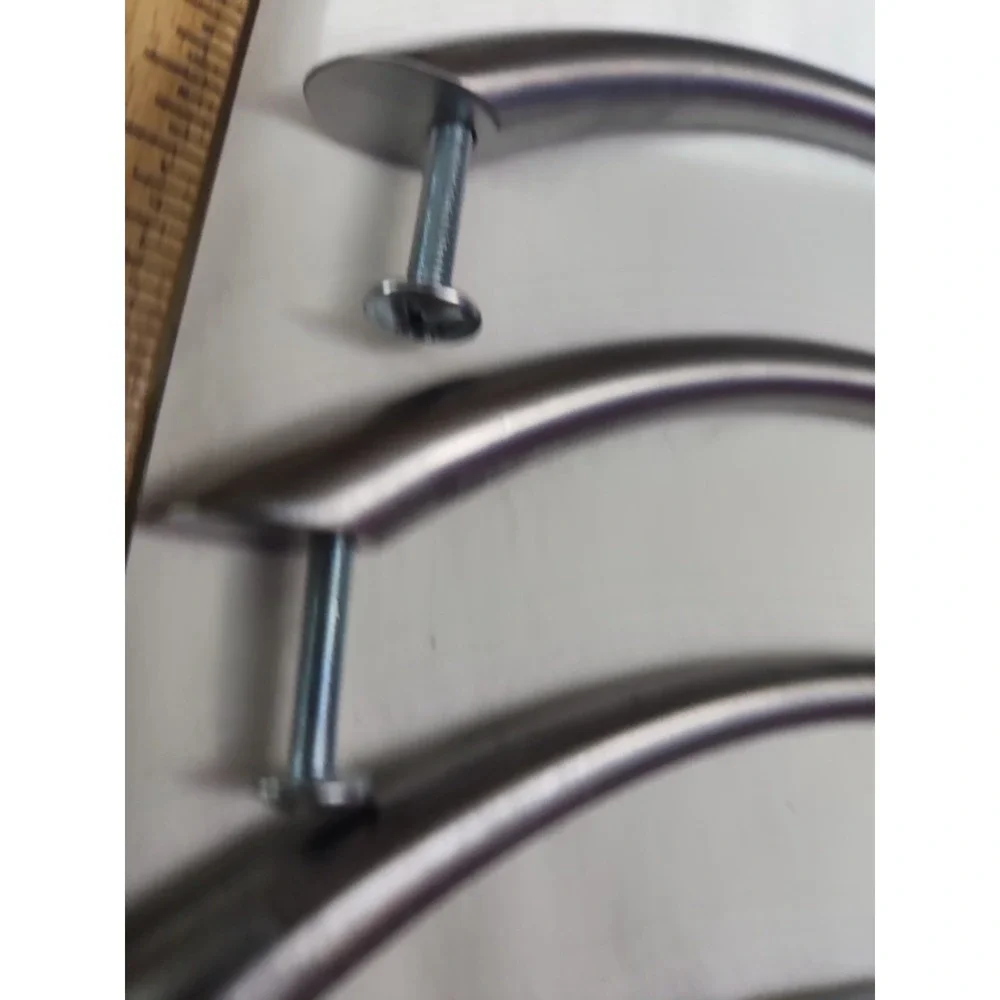 Satin Nickle Large Cupboard Or‎ Drawer Pulls 6